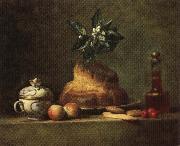 jean-Baptiste-Simeon Chardin The Brioche oil painting reproduction